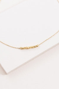 Cubed Necklace 14K