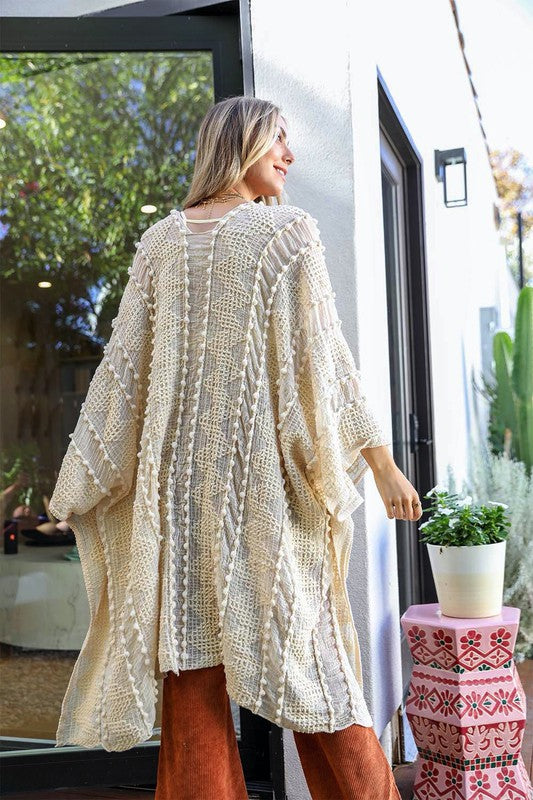 Embroidered Soft Kimono