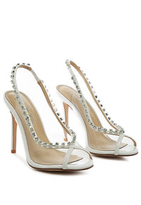 Camarine Clear Stiletto Sling-back