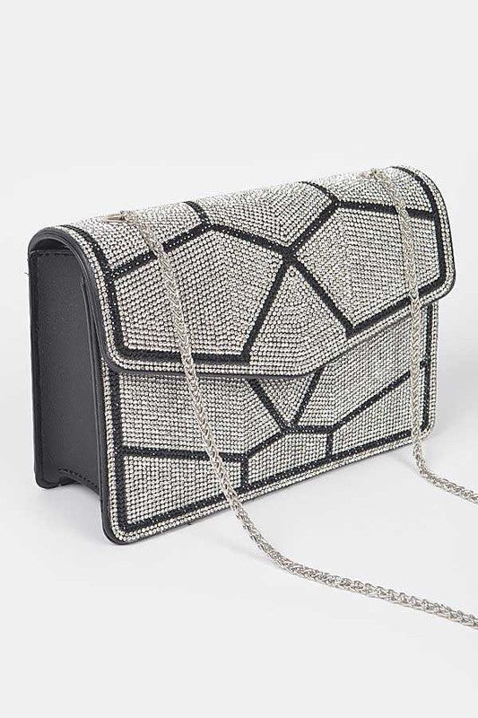 Rhinestone Iconic Crossbody Shoulder Bag