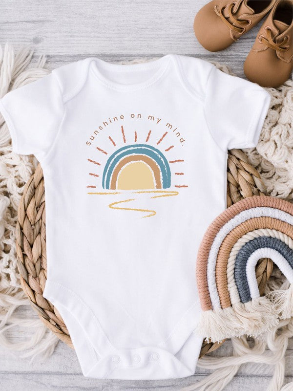 Sunshine on My Mind Baby Onesie