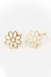 Daisy Outline Stud Earrings