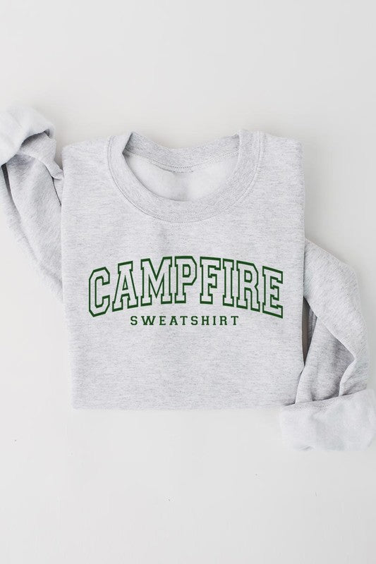 Campfire Sweatshirt Graphic Fleece Sweatshirts