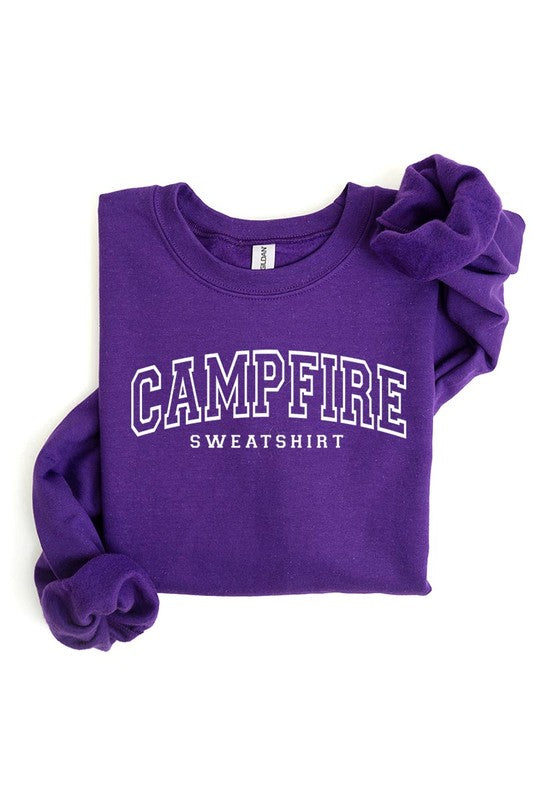 Campfire Sweatshirt Graphic Fleece Sweatshirts