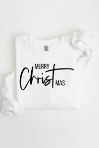 Merry Christmas Graphic Fleece Sweatshirts