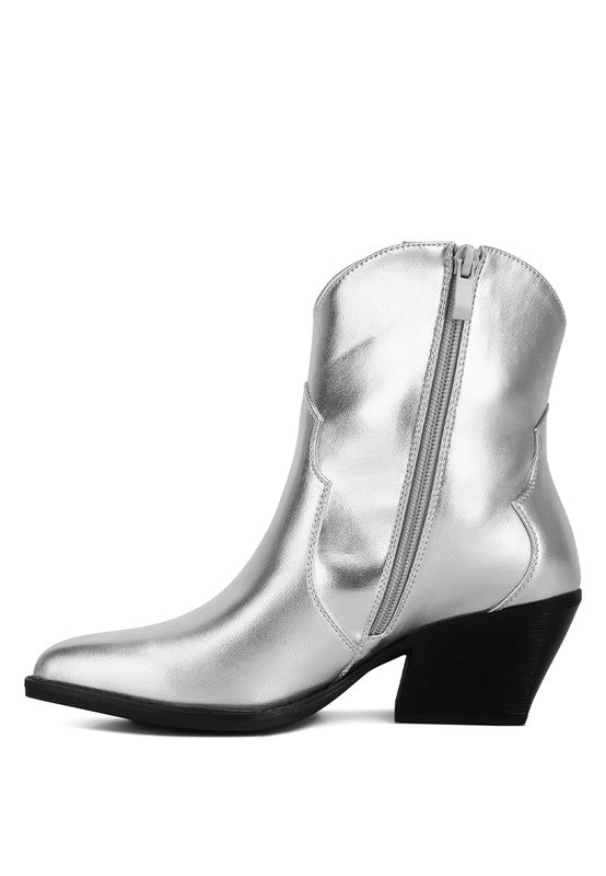 Wales Ott Metallic Faux Leather Boots