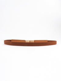 PU Elastic Skinny Belt