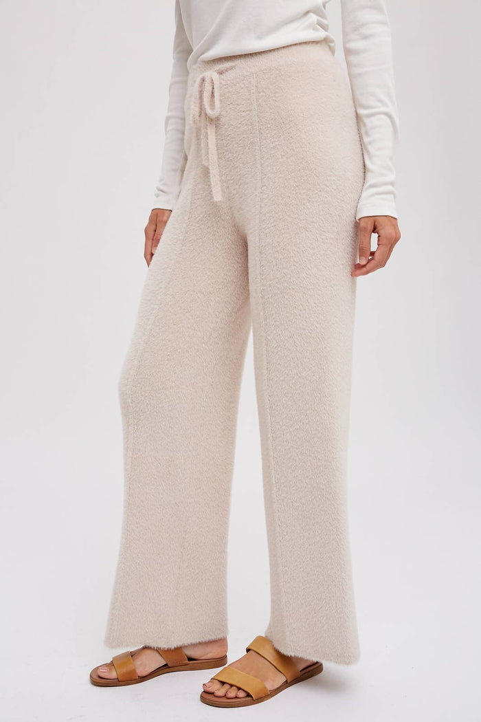 FUZZY KNIT LOUNGE PANTS