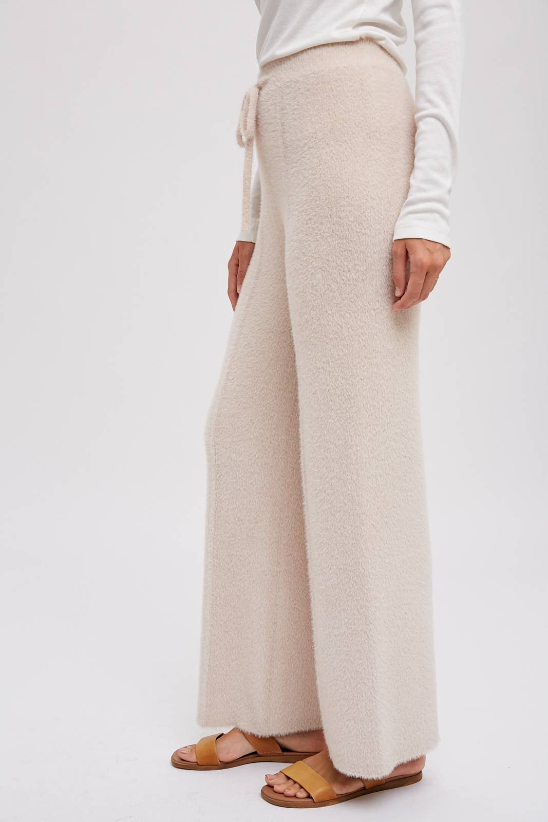 FUZZY KNIT LOUNGE PANTS