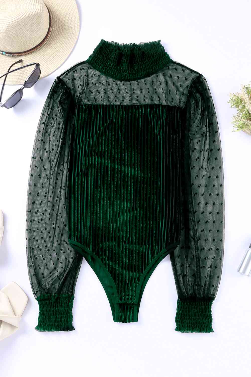 Mesh Long Sleeve Bodysuit